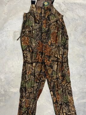 Cabela's Realtree-Style Camouflage Men’s Bib Overalls - Brown Green Black